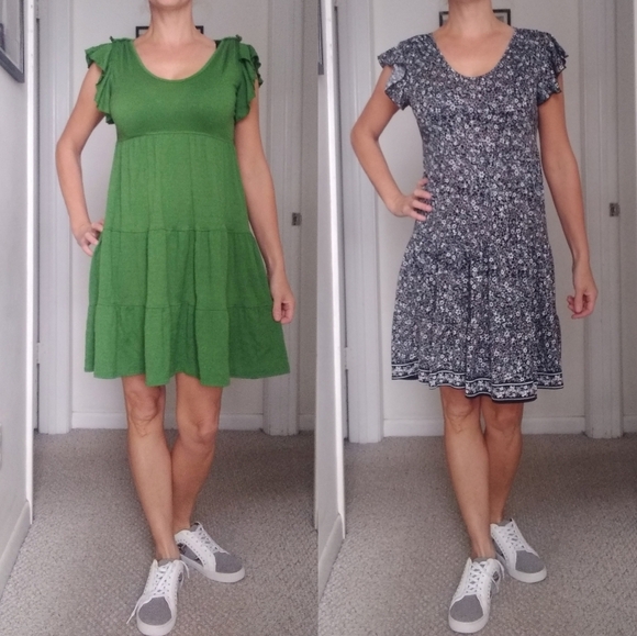 Max Studio bundle x2 flowy above knee dresses EUC S - Picture 1 of 7